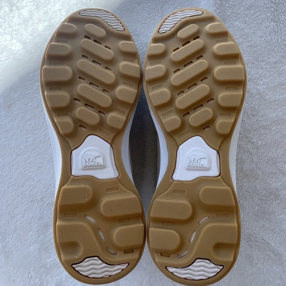 Sorel Womens Size 10 ONA 503 Low Knit Sea Salt Chalk Platform Shoes Sneakers